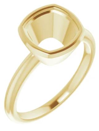 Cushion Bezel Ring