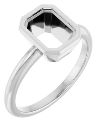 Emerald Bezel Ring