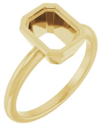 Emerald Bezel Ring