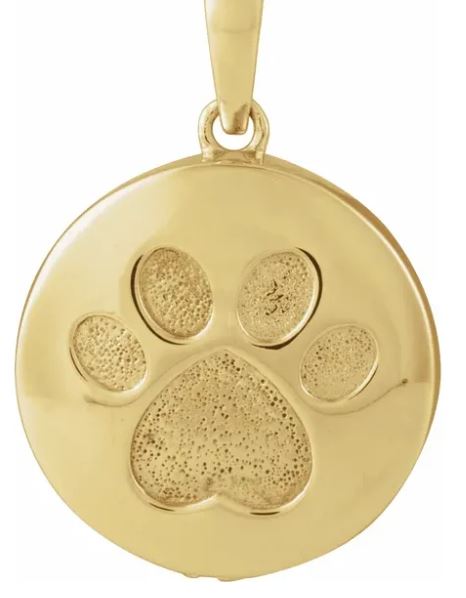 Pawprint Ashes Necklace