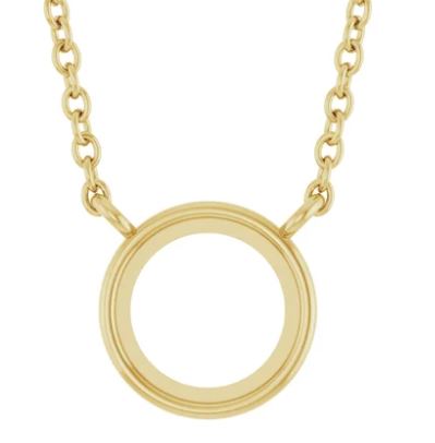 Round Solitaire Necklace